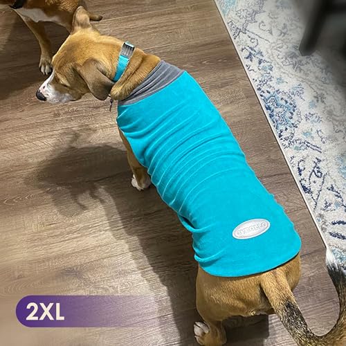 Image of cyeollo 2 Pack Fleece Dog Sweater Pullover Lightweight Reflective Jacket