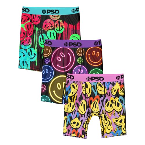 Image of PSD Youth Boys Underwear Smiley Face Graphic Boxer Briefs, Packs & Singles