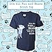 Dog is Good Scrub Top It’s All Fun and Games Until Someone Ends Up in a Cone - Relaxed Fit, Gift for Dog & Cat Lovers, Veterinarians, Vet Techs, Nurses (Navy, XS)