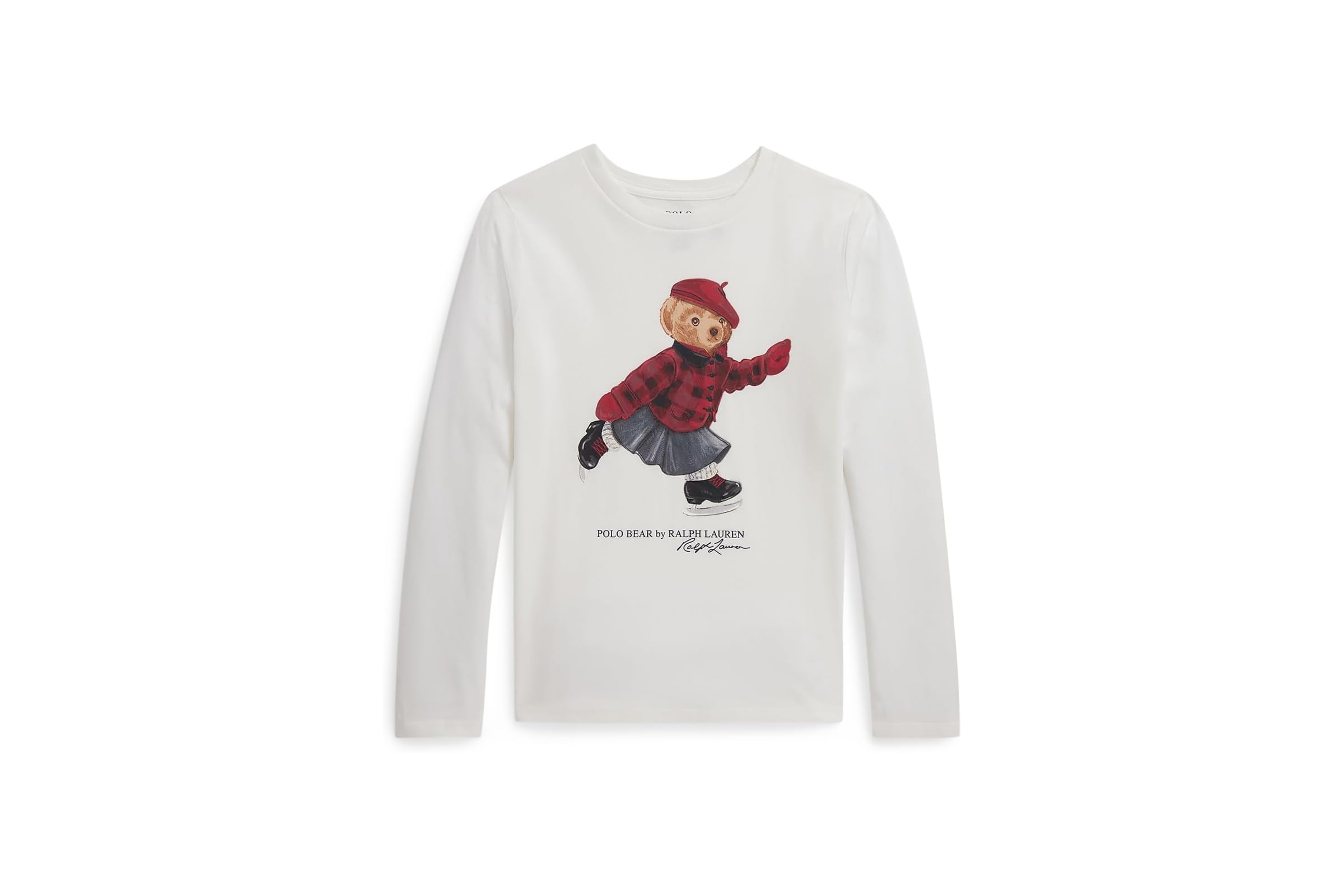 Polo Ralph Lauren Kids Polo Bear Cotton Long Sleeve Tee (Big Kid)