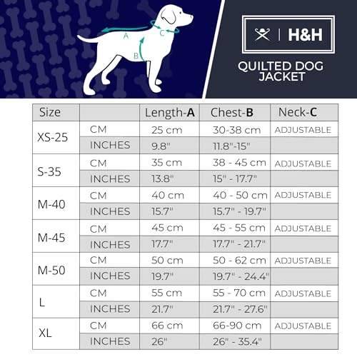 HUGO & HUDSON x Hackett Gesteppte Hundejacke Warmer Wintermantel mit Cordkragen, Waldgrün L