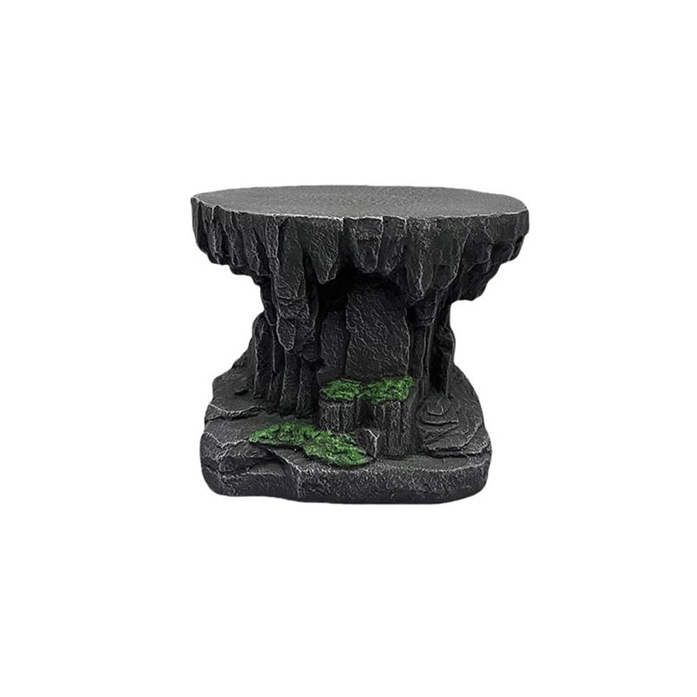 Hhmmei2024-23 Bonsai Rack Imitate Rocks Bonsai Display Stand, Home Gardening for Resin Ornament Base Bonsai base