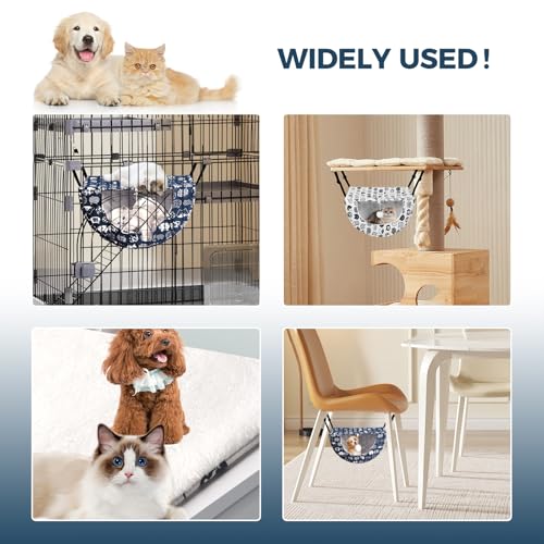 Admaison Rede para gatos para gaiola com bola, cama ajustável para pendurar para animais de estimaçã