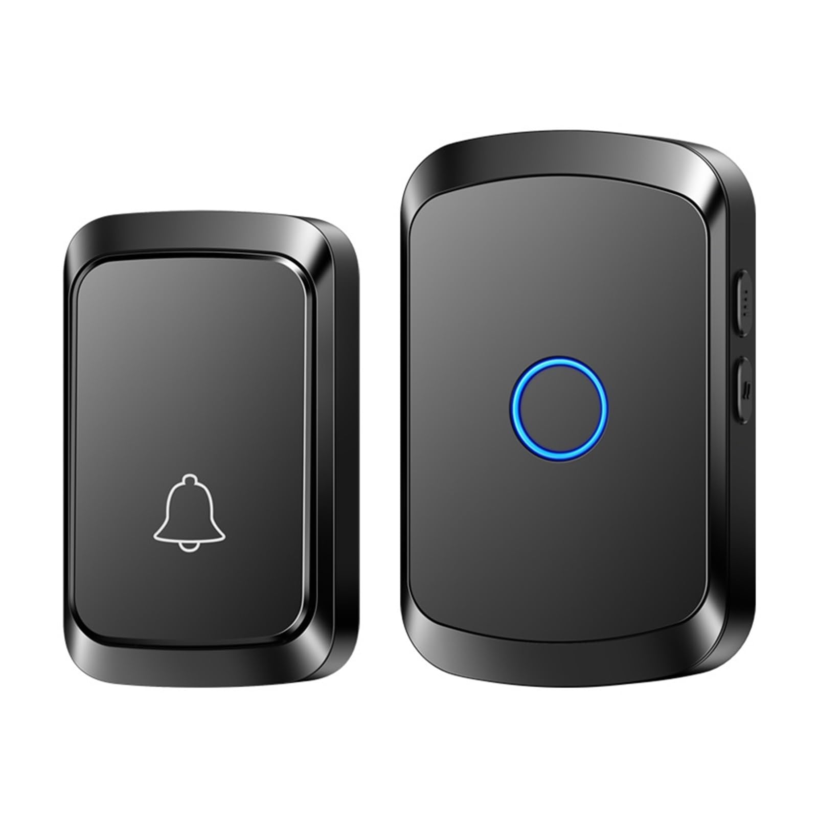 Timbre inalámbrico de Bienvenida for el hogar, Timbre de Puerta(Black,UK Plug)