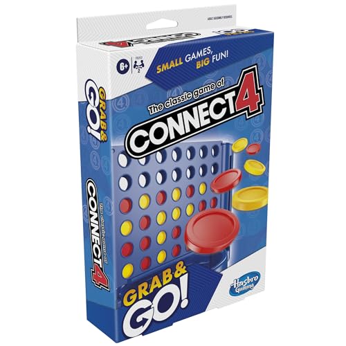 Hasbro Gaming Connect 4 Travel Board Game, Travel Games for Kids, 2 Player Portable Strategy Fun, Grab and Go, Ages 6+ - Image 6