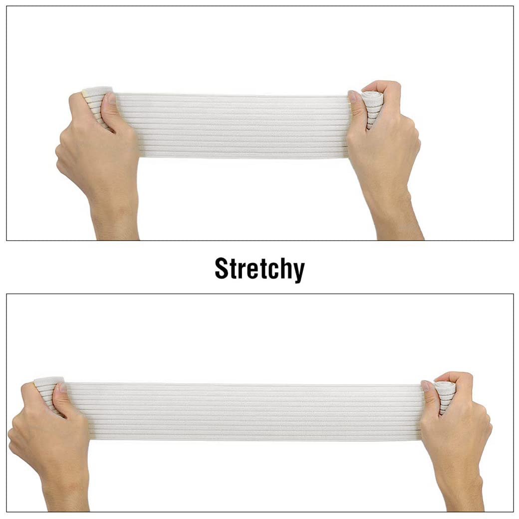 Banda de soporte de pecho de alto impacto, sin rebote, correa de brasier postoperatoria, brasier deportivo extra ajustable, banda estabilizadora de pecho grande, Blanco, Estandar