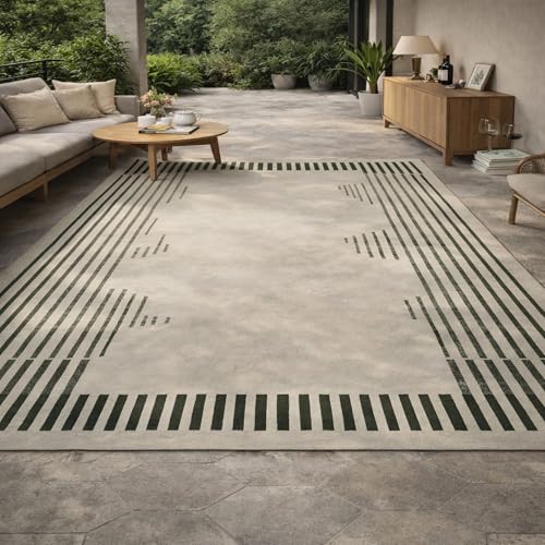 Tapis géométrique moderne Rururug textile doux haute densité - 2