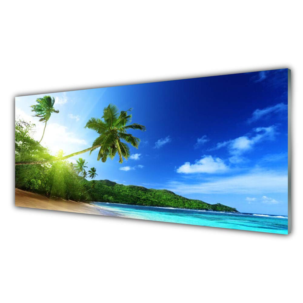 Impression sur verre acrylique paysage marin Tulup pour créer une ambiance évasion chambre