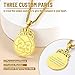 KeyStyle Gold Basketball Chain with Custom Number Name, NBA Stereoscopic Basketball Fans Pendant Necklaces Women Men, Gift for Son
