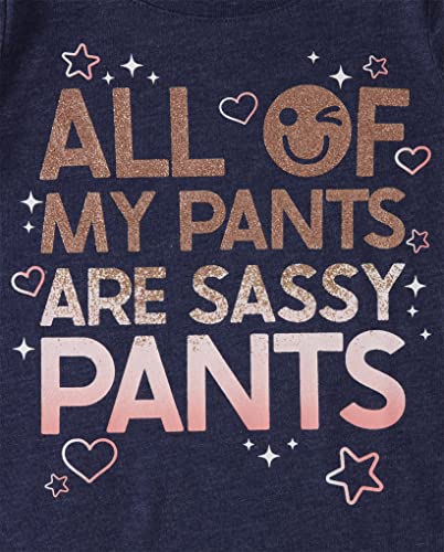 The Children's Place Baby Girls' and Toddler Unicorns,Butterflies,Trends Long Sleeve Graphic T-Shirts,3 Pack2