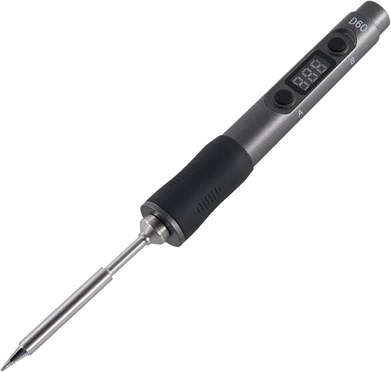 Electric Soldering Iron, SEQURE D60B Pro Portable Soldering Kit, Support PD 3.0, Auto Sleep & Shutoff, XT60 Cable, 19V Power Adapter, Digital Adjustable Temperature Welding Tool - TS B2