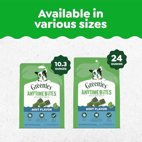 Greenies Dog Anytime Bites Bite-Size Treats for Dogs Mint Flavor 65-Chewy Treats – Ansicht 6