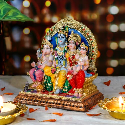 Estatua Familia Completa Shiva 5.1 pulgadas miniatura 4
