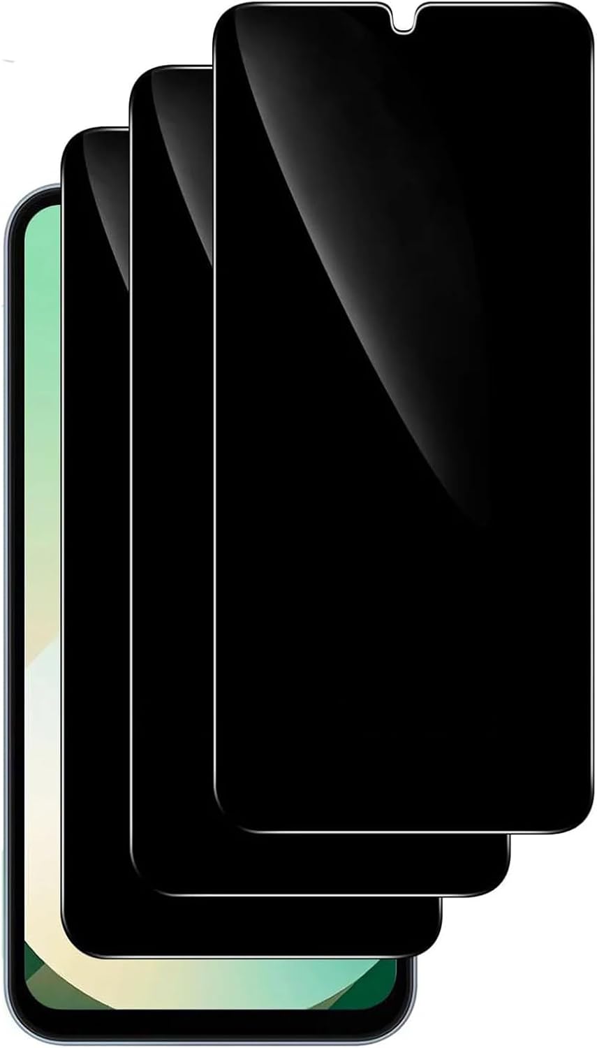 for ZTE Blade A55, 3 Pcs Tempered Glass Screen Protector Privacy Glass Film