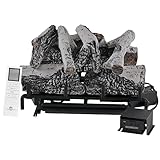 Americangaslogs 18-24 Inch Ventless Fireplace Logs Set with Remote Control, Only...
