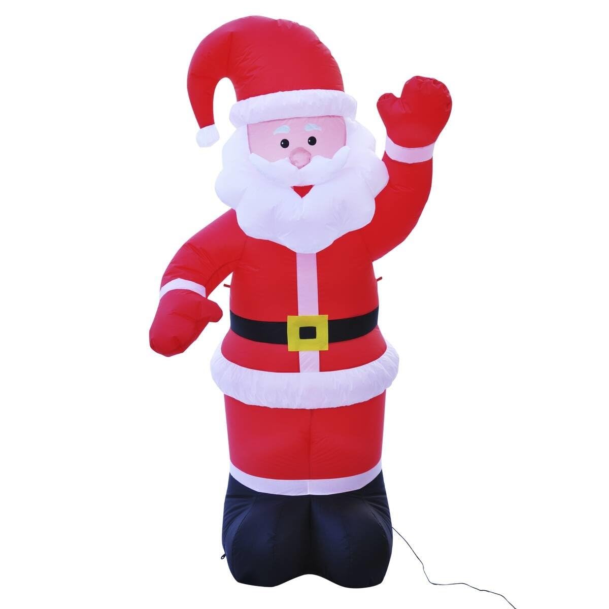 Haushalt International Weihnachtsmann 180cm selbstaufblasend beleuchtet mit 3 LEDs 54110