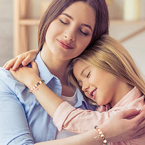 Dabem Christian Gifts For Women, Natural Sone Cross Bracelet Religious Gifts For Women Teen Girls #TOP6