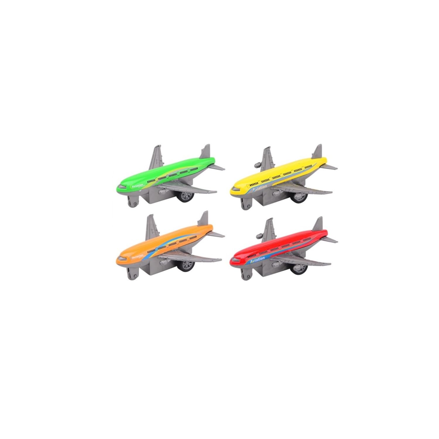 UMKY 4PCS Multicoloured Die Cast Pull Back Action Aeroplane Toys for Kids - Aircraft Model Plane Toy for Children Boys and Girls – Aviation Airplane Toys for Toddlers