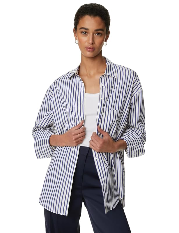 Marks & Spencer Women Cotton Regular Fit Shirt