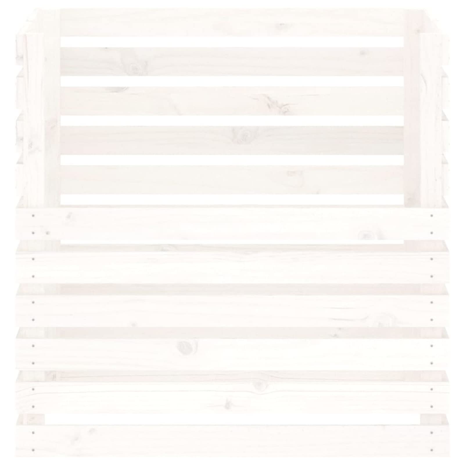 Compostador de Madera Maciza de Pino Blanco 80x80x78 cm, Compostadora Organica Jardin, Vermicompostador, Composteras Huerto, Compostera Domestica