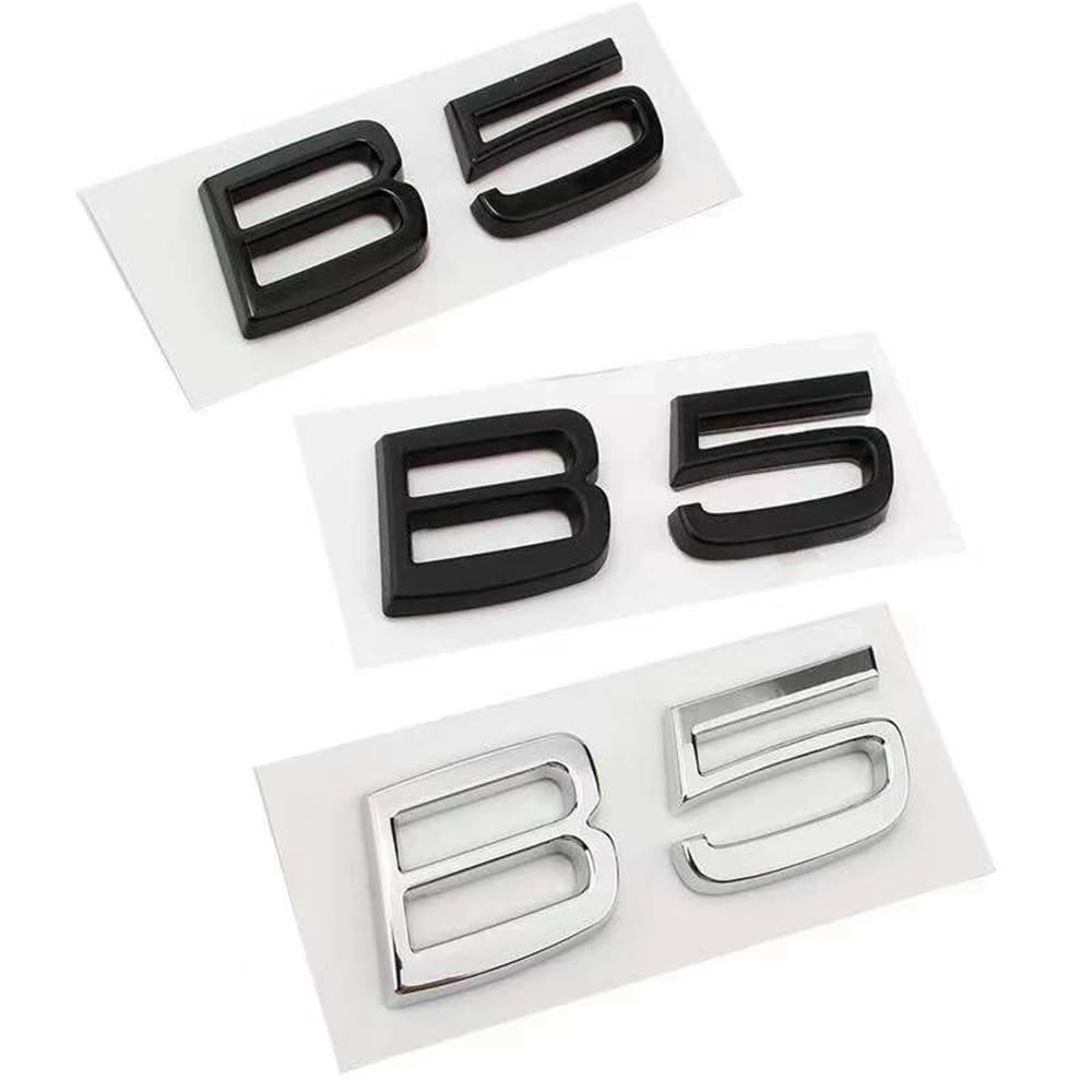 Lettres ABS 3D noir brillant B6 pour personnaliser le coffre de votre SUV Volvo XC60 ou break V60