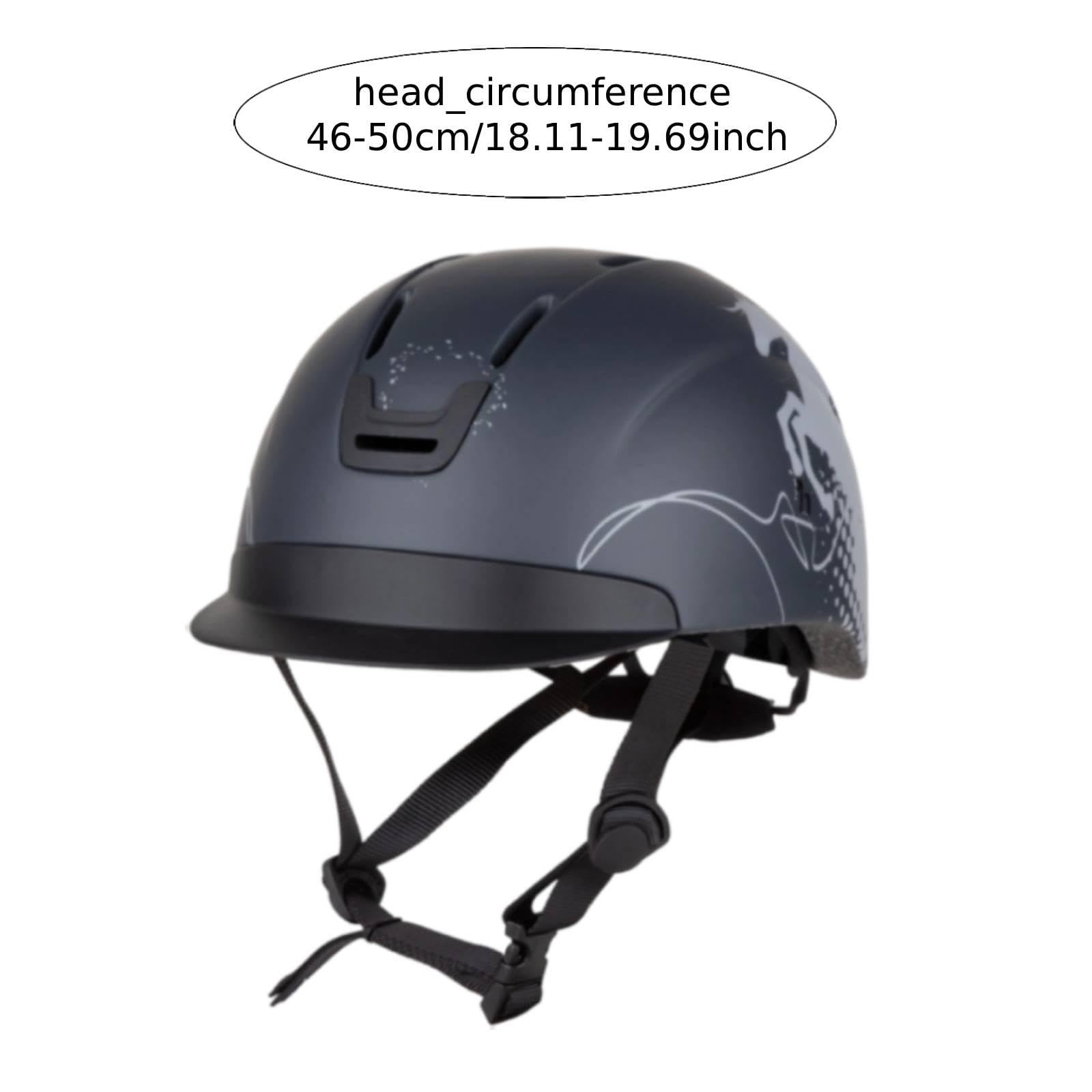 Casco de Equitación con Buena Ventilación, Diseño Ligero, Ajuste Acolchado, Aspecto Suave Y Correa Ajustable. Adecuado para Ejercicios Intensos.