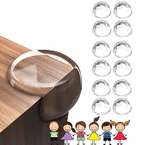 Image of Corner Protector Guards for Baby - Furniture Corner Cushions Edge Safety Bumpers - Baby Proof Bumper Cushion to Cover Sharp Furniture Table Edges, Transparent (32x32mm, Transparent, 12)