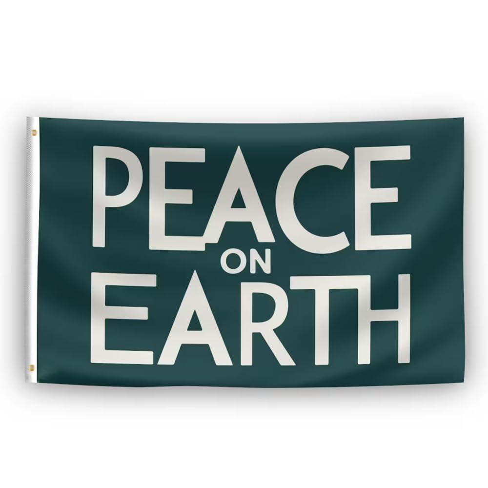 Peace On Earth Flag 3x5ft Polyester Banner Indoor Outdoor Decor Color:Peace On Earth