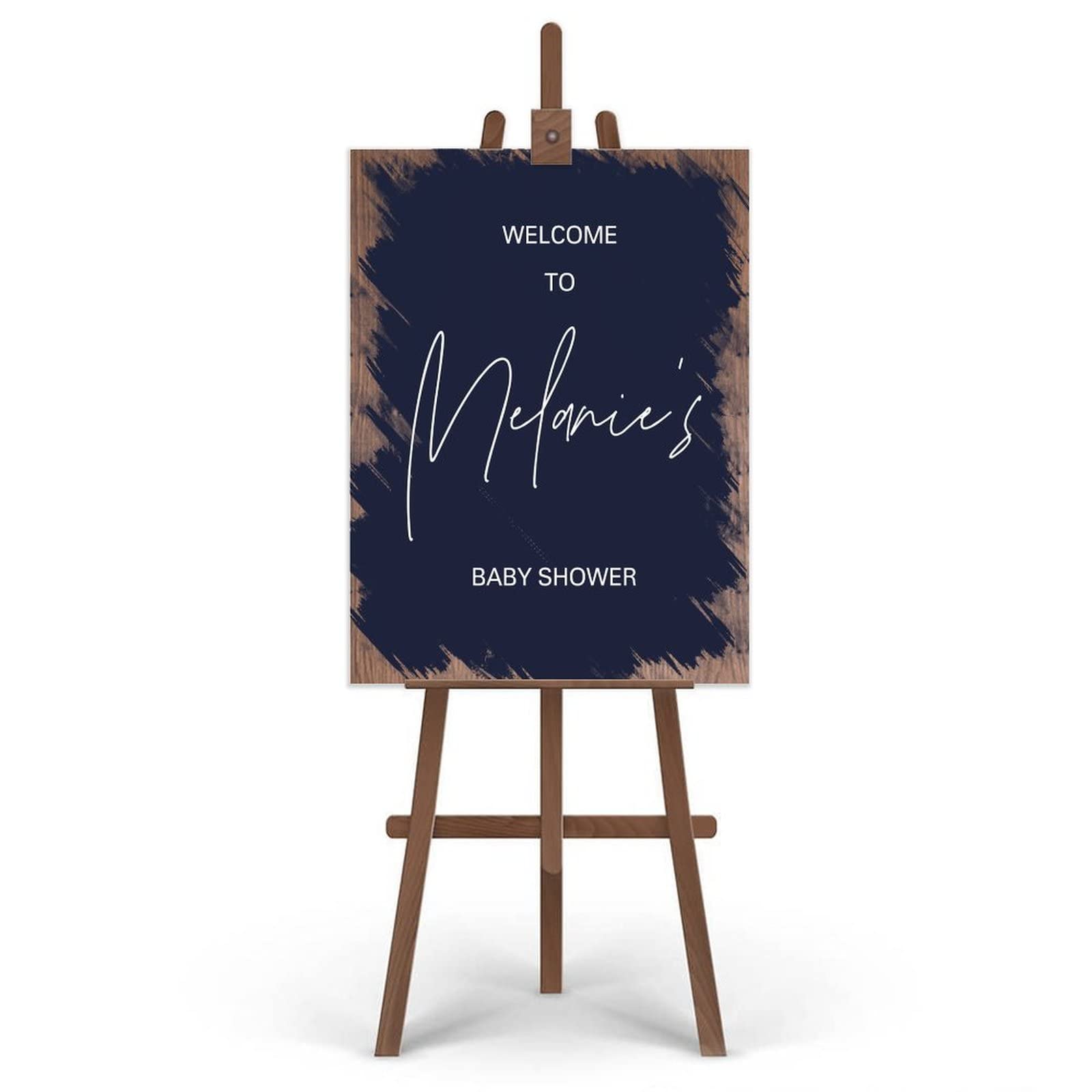 Welcome to Baby Shower ślubny znak powitalny wiszący drewniany znak księga gości alternatywny spersonalizowany znak ślubny na ceremonię ślubną zaręczyny przyjęcie dekoracje 61 x 45 cm
