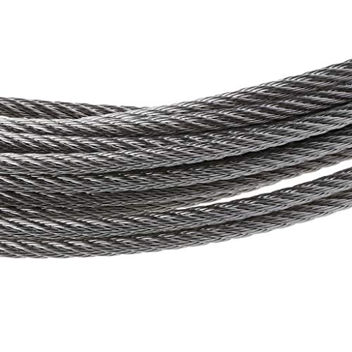 hokojix 10m 304 Stainless Steel Wire Rope 0.5/0.6/0.8/1/1.2/1.5/2/2.5/3mm for Deck Railing Handrail Safety System Wear-Resistant