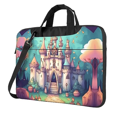 Sac ordinateur 15.6 pouces HYTTER noir à imprimé château élégant