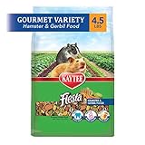 Kaytee Fiesta Hamster and Gerbil Food 4.5 lb, Fortified Gourmet Diet