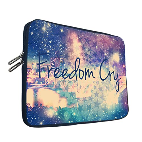 Image of TheSkinMantra Chain Laptop Sleeve Bag Compatible with Laptop /Macbooks /Chrombook /Notebook /Zbook (13.3 Inch (Chain), Freedom Cry)