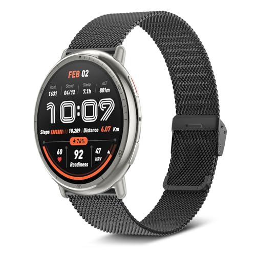 [RoSoki] 20mm �o���h Amazfit Active 3 Premium/Amazfit Active 2/Active 2 Square/Active/GTR Mini/GTS 4 /GTS 4 Mini/Bip 3 /Bip 3 Pro ��