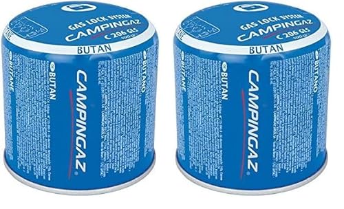 Campingaz C206 GLS Gas Cartridge - Blue, 190 g (Pack of 2)
