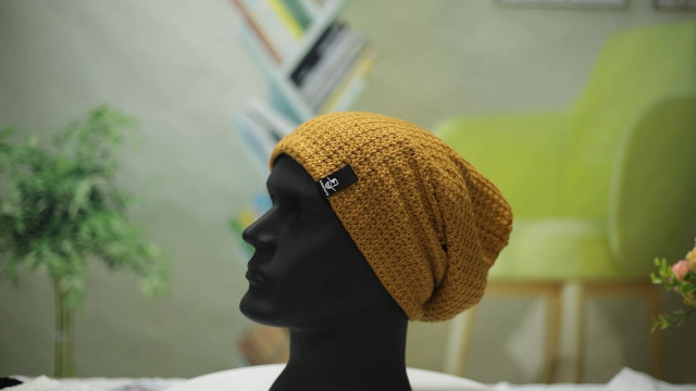 FORBUSITE Mens Slouchy Long Oversized Beanie Hat Black Knit Cap