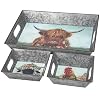 Primitives by Kathy Floral Animal Tray Set