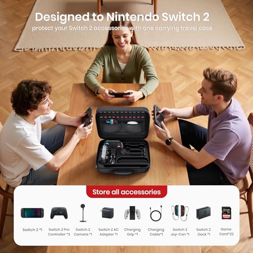 Funda para Nintendo Switch 2 rígida que soluciona la falta de espacio para tus 22 cartuchos 2