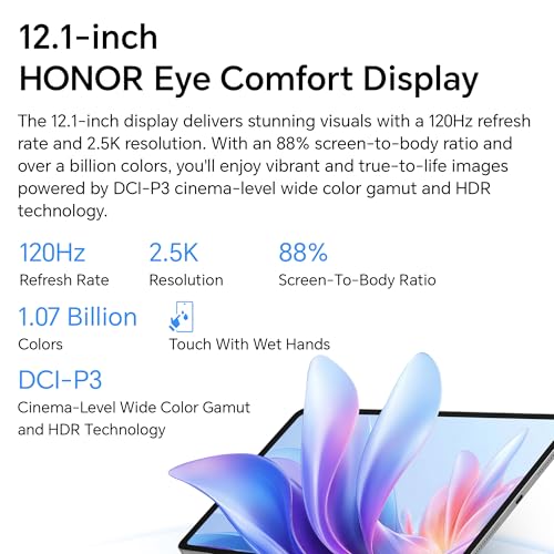 HONOR Pad 10 12.1" 2.5K Tablet (120Hz Eye-Care Display), Snapdragon 7 Gen 3, 10100mAh Battery, Android 15 Wi-Fi Tablet – High-Performance Entertainment & Productivity Pad - Image 6