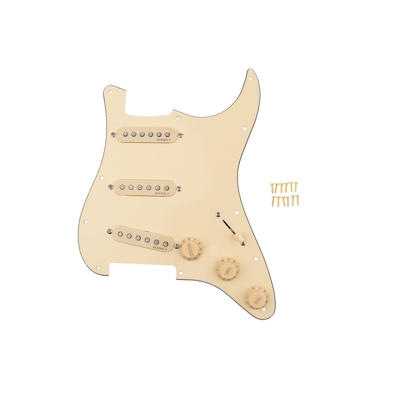 Pickguard Do Gitary Elektrycznej 3warstwowe Przetworniki SSS Wired Pickguard Do Gitary Elektrycznej W Stylu Vintage