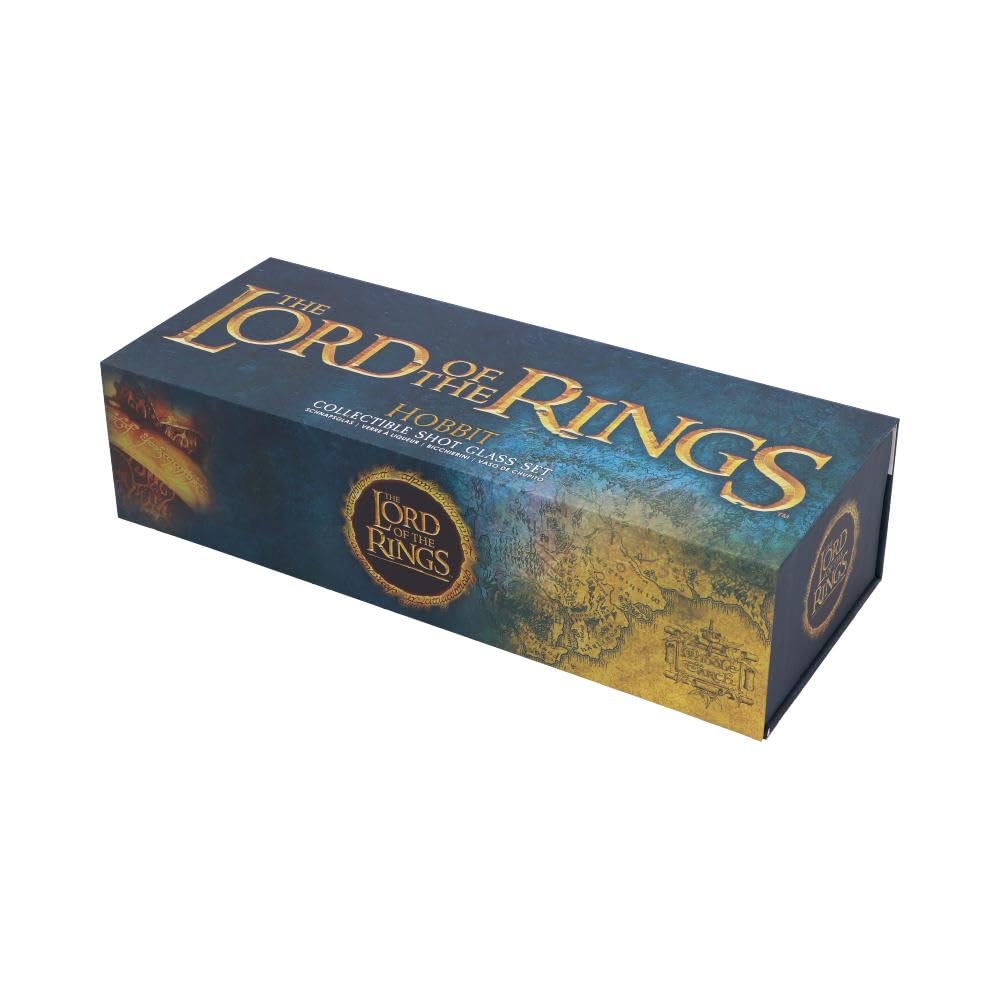 Nemesis Now B5892V2 Schnapsglas-Set, offizielles Lizenzprodukt, Herr der Ringe Hobbit, mehrfarbig, 0 cm