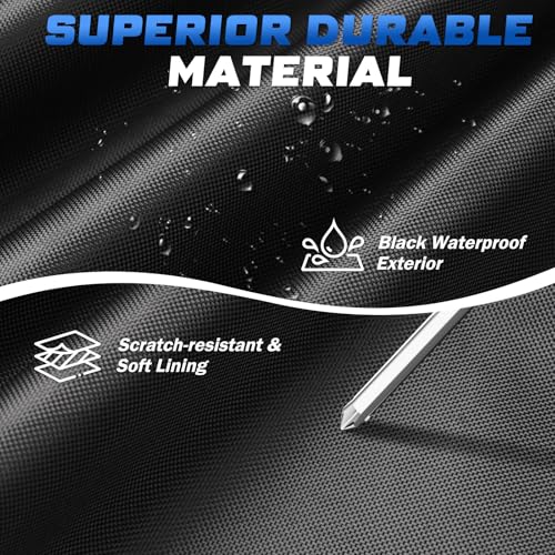 Image of Mixsuper Liner Car Cover for Jeep Gladiator JT 2020-2026, 7 Layers Waterproof Car Cover Accessories for Jeep Gladiator with Zipper Door, Windproof Straps, Reflective Strips, Anti-UV, All Weather