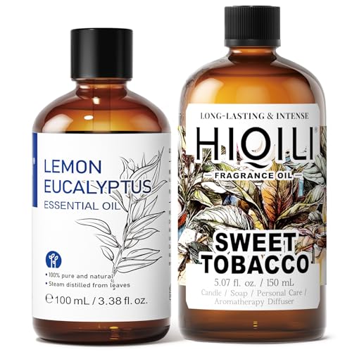 Aceite Esencial Limón Eucalipto y Fragancia Tabaco Dulce 100ml+150ml