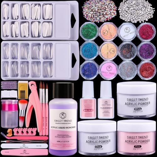 Beginners Nail Kit Acrylic Set: Professional Ultra-fine Acrylic Powder Kit