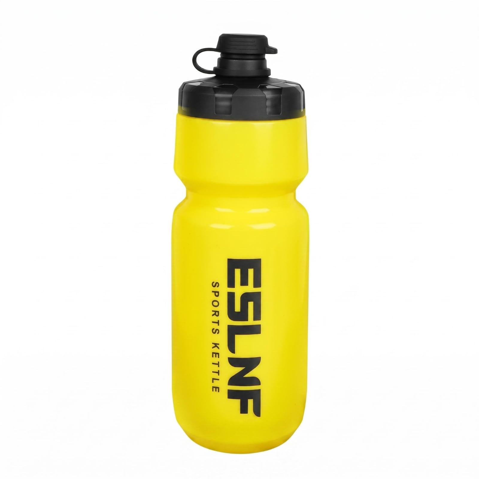 Flip-Top Cap Bike Press Bottle Grippy Middle Cycling Water Bottle Tall Cylindrical Sports Gear Printed Logo for Workouts, Yellow-image-31