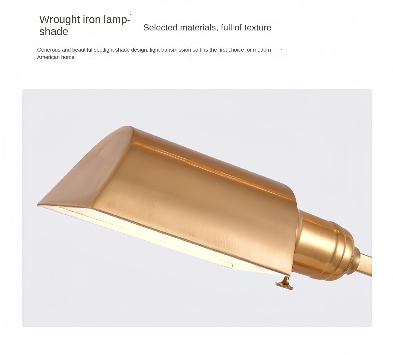 Lampka Do Czytania Lampa Podłogowa Z Regulacją Wysokości, Dekoracyjna W Stylu Retro Ramieniem Robota PłYnna Jasność