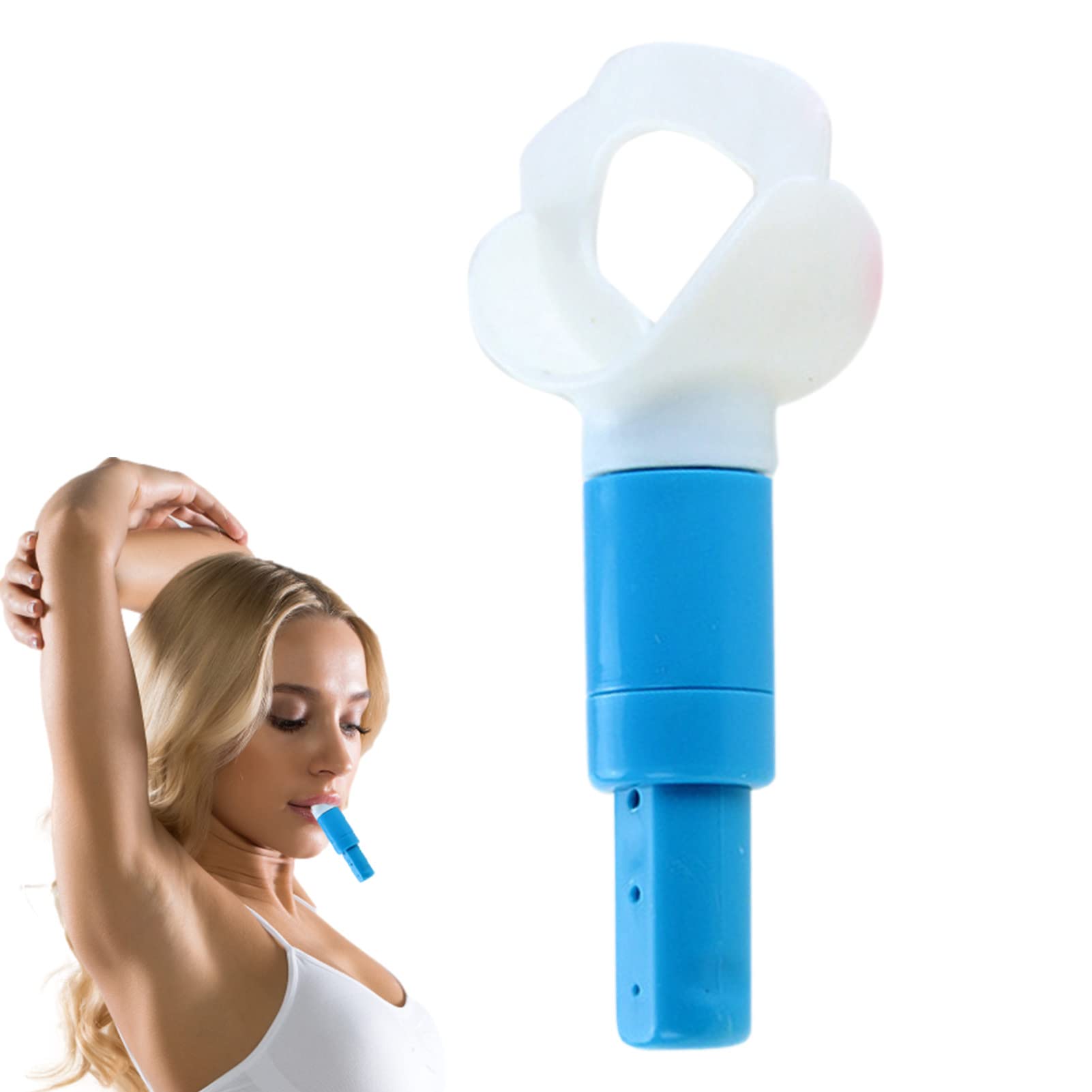 Ubervia® Deep Breathing Lung Exerciser | V Shape Face Lift Lung Trainer - Face Lifting Device Double Chin Machine, Portable Muscle Trainer for Body & Face Slimming-image-34