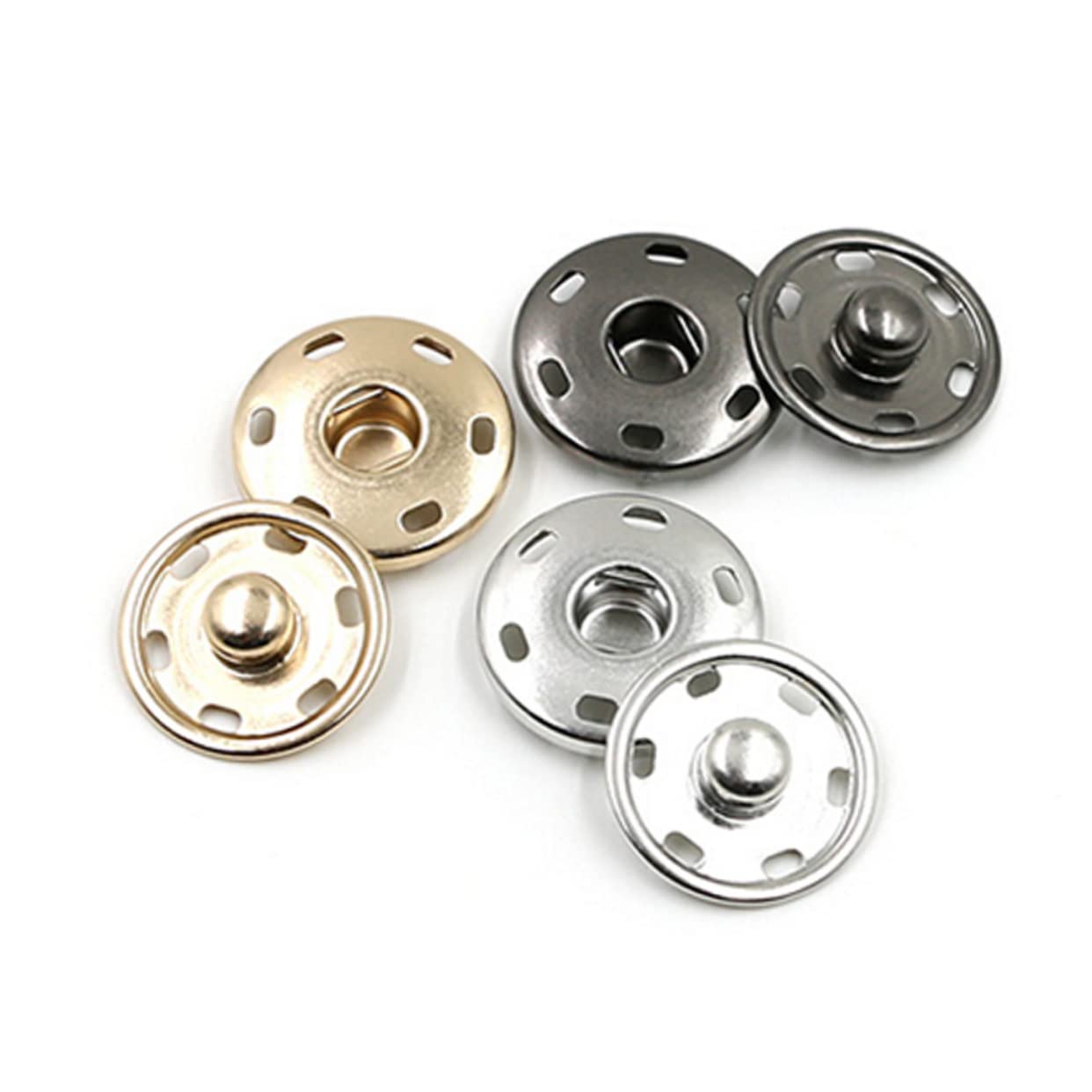 750 Juegos De Broches Metálicos Para Ropa De 15 Mm De Diámetro De Latón Redondos Para Abrigos Chaquetas Y Vaqueros Accesorios De Costura.