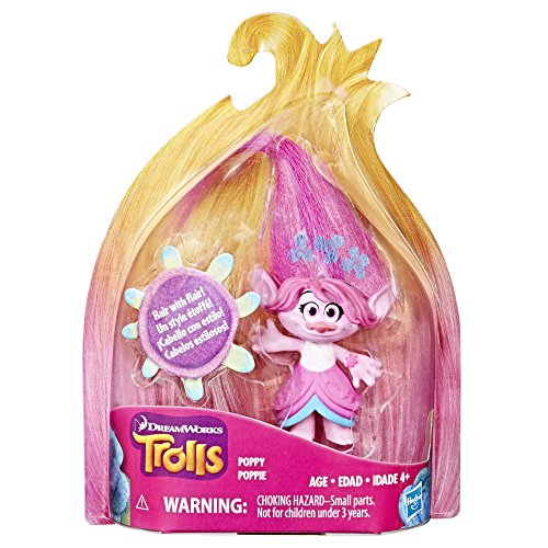 Dreamworks Trolls Poppy Hair Collectible Figure With Printed Hair #TOP1