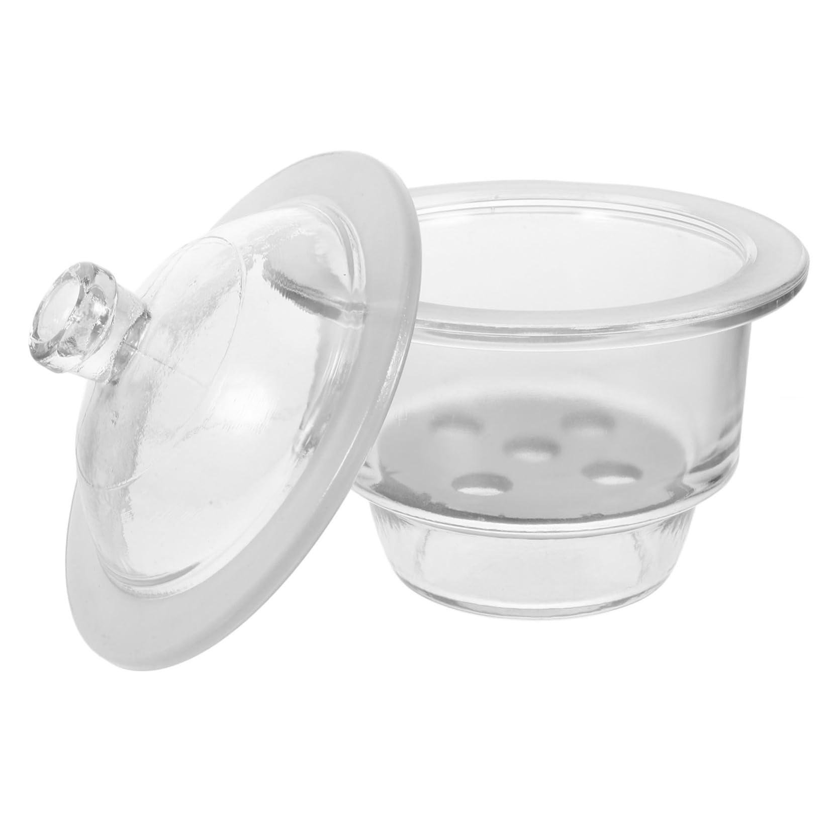MAGICLULU Bocal de Séchage en Verre sous Vide 150 Mm pour Laboratoire, Dessiccateur Chimique Résistant la Corrosion, Pot Déshydratant Solide pour Matériel Scientifique